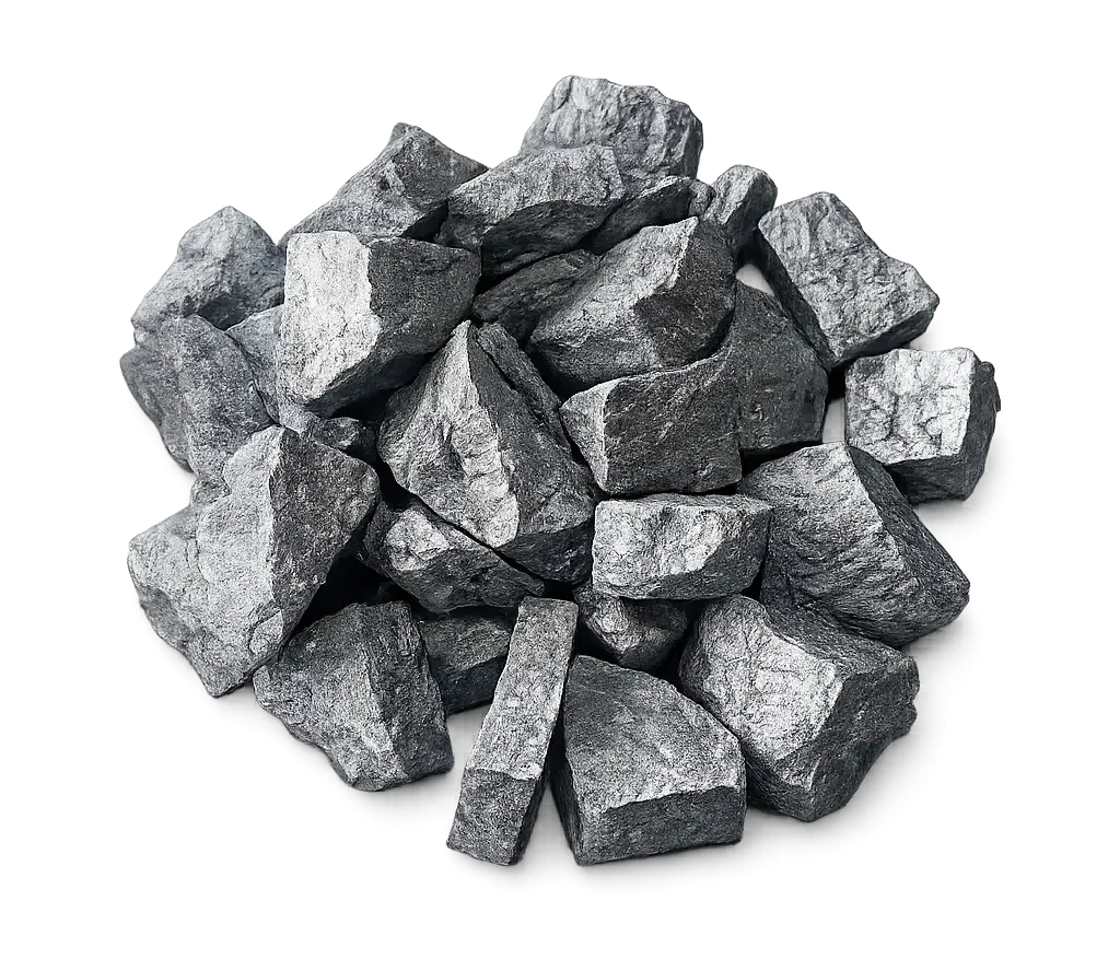 High-purity raw Ferrosilicon chunks, Eurasia industrial supplier.