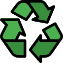 Heavy media recycling icon