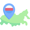 Russia and CIS region icon – export market